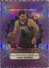 Luka Doncic [Purple Flood] #5 Basketball Cards 2022 Panini Obsidian Supernova Prices