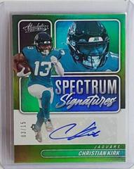 Christian Kirk [Red] Football Cards 2022 Panini Absolute Spectrum Signatures Prices