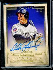Andres Galarraga [Gold] Baseball Cards 2016 Topps Five Star Autographs Prices