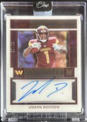 Jahan Dotson [Day Autograph Bronze] #108 Football Cards 2022 Panini One Prices