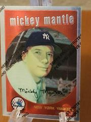 1959 Topps Reprint [Refractor,w/ Coating] Baseball Cards 1996 Topps Mantle Finest Prices