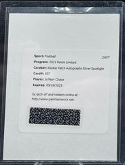 Ja'Marr Chase [Patch Autograph Silver Spotlight] #149 Football Cards 2021 Panini Limited Prices