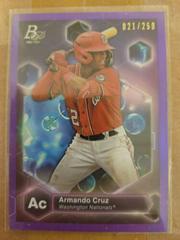 Armando Cruz [Purple] #PE-24 Baseball Cards 2022 Bowman Platinum Precious Elements Prices