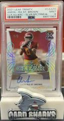 Amon Ra St. Brown [Silver] #CA-ARS Football Cards 2021 Leaf Trinity Clear Autograph Prices