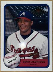 Cory Aldridge #575 Baseball Cards 2001 Fleer Platinum Prices