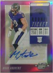 Mark Andrews [Autograph Purple] #183 Football Cards 2018 Panini Contenders Optic Prices