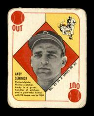 Andy Seminick Baseball Cards 1951 Topps Red Back Prices