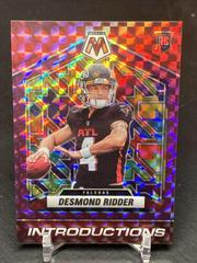 Desmond Ridder [Purple] Football Cards 2022 Panini Mosaic Introductions Prices