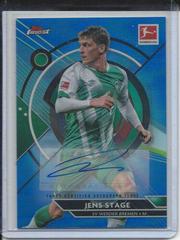 Jens Stage [Blue] #BCA-JST Soccer Cards 2022 Topps Finest Bundesliga Autographs Prices