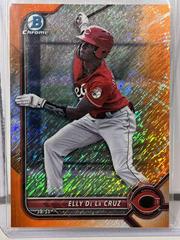 Elly De La Cruz [Orange Shimmer Refractor] #BCP-224 Baseball Cards 2022 Bowman Chrome Prospects Prices