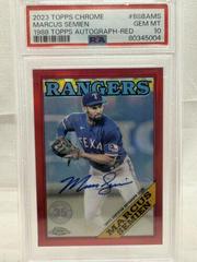 Marcus Semien [Red] #88BA-MS Baseball Cards 2023 Topps Chrome 1988 Autographs Prices