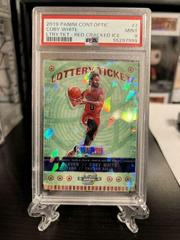 Coby White [Red Cracked Ice] #7 Basketball Cards 2019 Panini Contenders Optic Lottery Ticket Prices