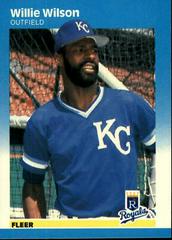 Willie Wilson #384 Baseball Cards 1987 Fleer Prices
