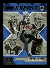 Chris Olave [Blue] #RXP-8 Football Cards 2022 Panini XR Rookie Expose Prices