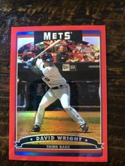 David Wright [Red Refractor] #8 Baseball Cards 2006 Topps Chrome Prices