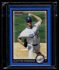 Clayton Kershaw [Blue Refractor] #16 Baseball Cards 2010 Bowman Chrome Prices