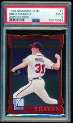 Greg Maddux [Aspirations] Baseball Cards 1998 Donruss Elite Prices