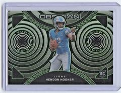 Hendon Hooker [Green Electric Etch] #5 Football Cards 2023 Panini Obsidian Tunnel Vision Prices