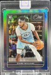 Ziaire Williams [Blue] Basketball Cards 2021 Panini One and One Prices