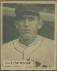 Joe Moore #8 Baseball Cards 1936 World Wide Gum Prices