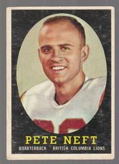 Pete Neft Football Cards 1958 Topps CFL Prices
