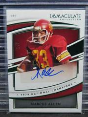 Marcus Allen [Emerald] #IC-MAL Football Cards 2022 Panini Immaculate Collegiate Champions Autographs Prices
