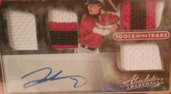 Jake McCarthy [Spectrum Red] Baseball Cards 2022 Panini Absolute Tools of the Trade 4 Swatch Signatures Prices