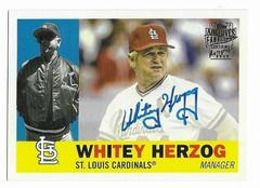 Whitey Herzog #60FF-WH Baseball Cards 2022 Topps Archives 1960 Fan Favorites Autographs Prices