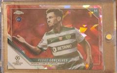 Pedro Goncalves [Red] #199 Soccer Cards 2021 Topps Chrome Sapphire UEFA Champions League Prices
