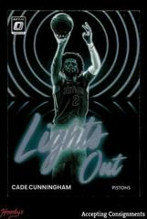 Cade Cunningham [Holo] #11 Basketball Cards 2022 Panini Donruss Optic Lights Out Prices