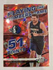 Luka Doncic [Red Ice] #8 Basketball Cards 2021 Panini Contenders Optic Playing the Numbers Game Prices