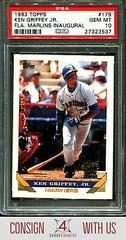 Ken Griffey Jr. [Fla. Marlins Inaugural] #179 Prices, 1993 Topps