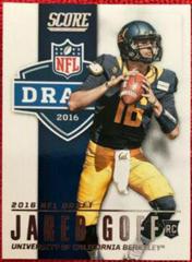 Jared Goff #2 Football Cards 2016 Panini Score NFL Draft Prices