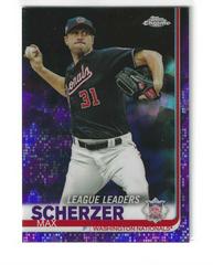Max Scherzer [Purple Refractor] #6 Baseball Cards 2019 Topps Chrome Sapphire Prices