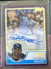 Carlos Pena [Purple] #83FF-CP Baseball Cards 2022 Topps Archives 1983 Fan Favorites Autographs Prices