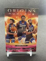 Karl Anthony Towns, Rudy Gobert, Anthony Edwards [Pink] #13 Basketball Cards 2022 Panini Origins Nucleus Prices