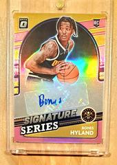 Bones Hyland [Pink] #SS-NHY Basketball Cards 2021 Panini Donruss Optic Signature Series Prices