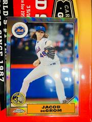 Jacob deGrom [Orange Refractor] #87T-21 Baseball Cards 2017 Topps Chrome 1987 Prices