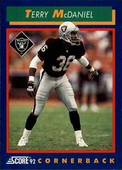 Terry McDaniel #9 Football Cards 1992 Panini Score Prices