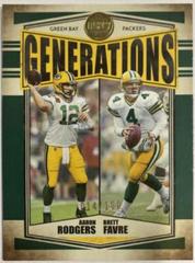 Aaron Rodgers, Brett Favre [Green] Football Cards 2022 Panini Legacy Generations Prices