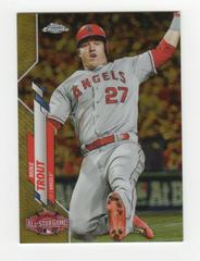 Mike Trout [Gold] Baseball Cards 2020 Topps Chrome Update Prices