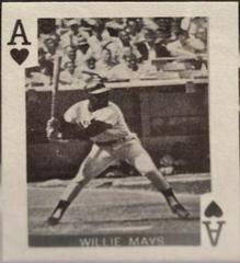 Willie Mays [Ace of Hearts] Baseball Cards 1969 Globe Imports Playing Cards Prices
