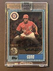 Juan Soto [Blue] #87TBA-JS Baseball Cards 2022 Topps Clearly Authentic 1987 Autographs Prices