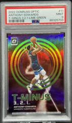 Anthony Edwards [Lime Green] #11 Basketball Cards 2022 Panini Donruss Optic T Minus 3 2 1 Prices