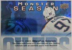 Connor McDavid #MS-81 Hockey Cards 2023 Upper Deck Monster Season Prices