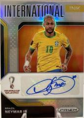 Neymar Jr [Silver Prizm] Soccer Cards 2022 Panini Prizm World Cup International Ink Autograph Prices