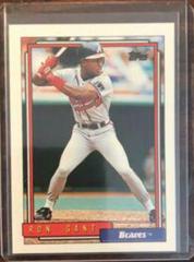 Ron Gant #25 Baseball Cards 1992 Topps Prices