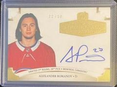 Alexander Romanov [Gold Autograph] #2021-AR Hockey Cards 2020 Upper Deck The Cup Rookie Class of 2021 Prices