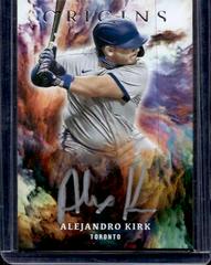 Alejandro Kirk [Red Silver Ink] Baseball Cards 2021 Panini Chronicles Origins Signatures Prices