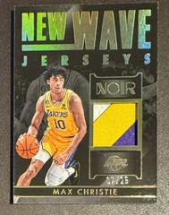 Max Christie [Prime] #NWJ-MAX Basketball Cards 2022 Panini Noir New Wave Jerseys Prices